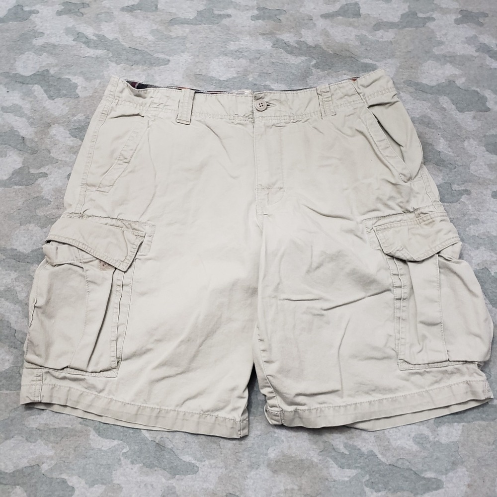 Roebuck & Co. Shorts Mens 35 Brown Cargo Pockets